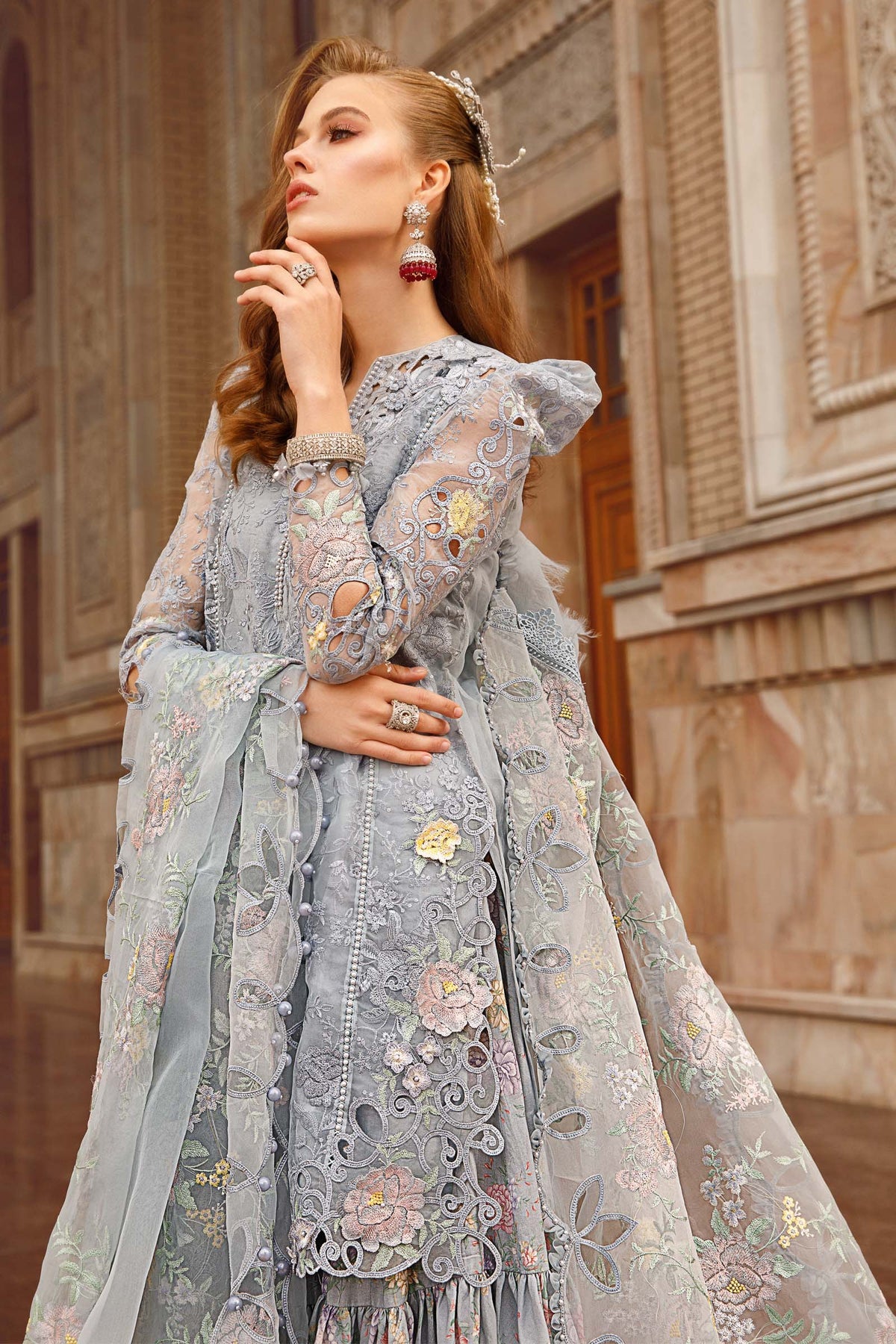 Maria.B Luxe Lawn - D-2304-B- Luxury Eid Lawn 2023 - Spring Summer 2023 - Shahana Collection UK