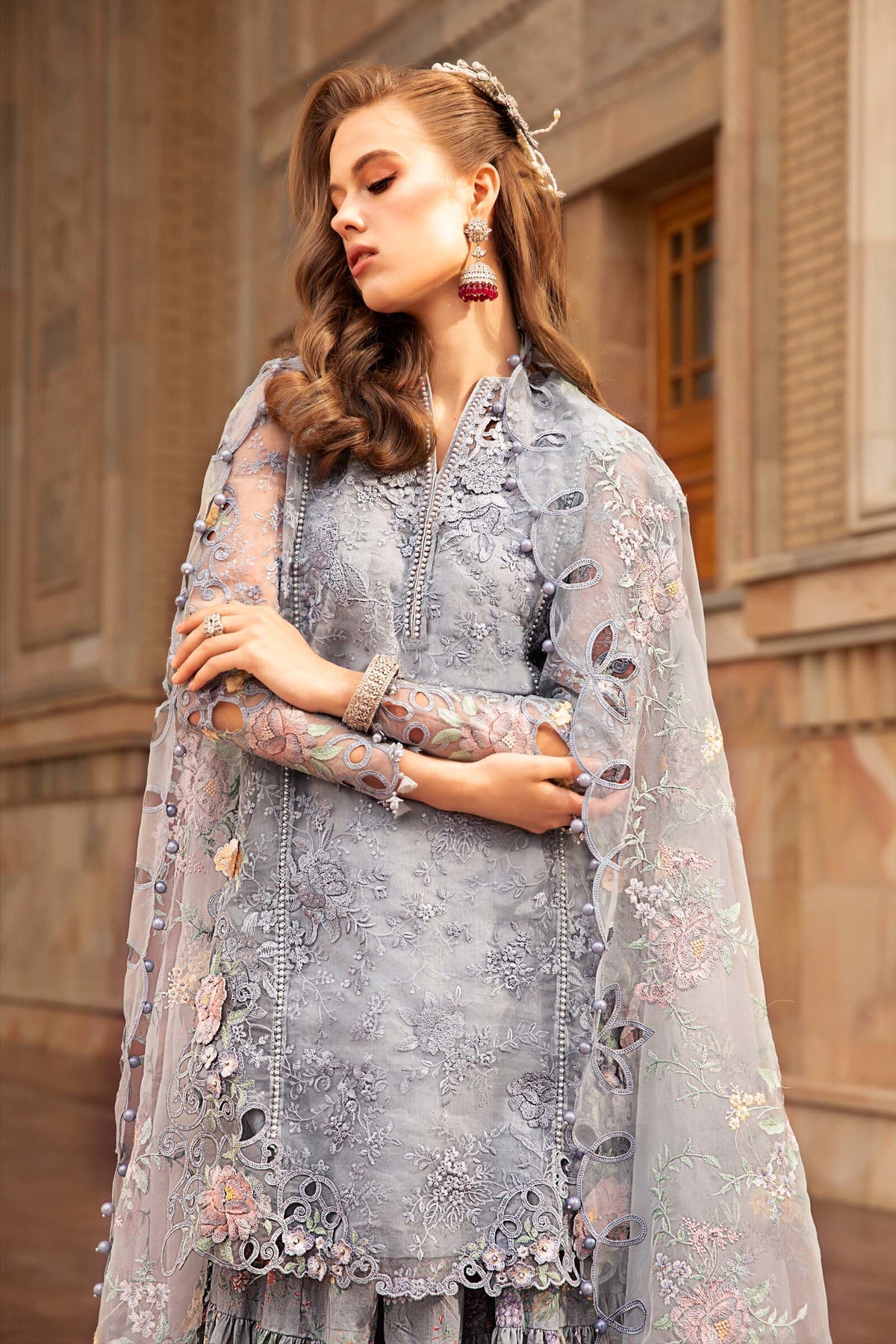 Maria.B Luxe Lawn - D-2304-B- Luxury Eid Lawn 2023 - Spring Summer 2023 - Shahana Collection UK
