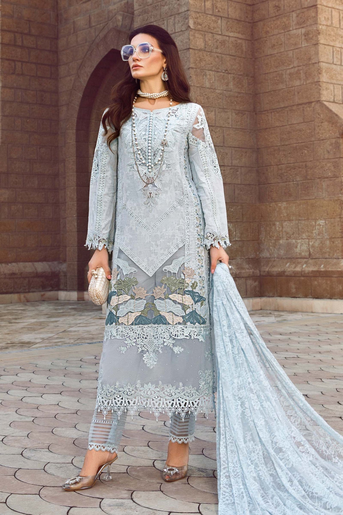  D-2307-A- Luxury Eid Lawn 2023 - Spring Summer 2023 - Shahana Collection UK