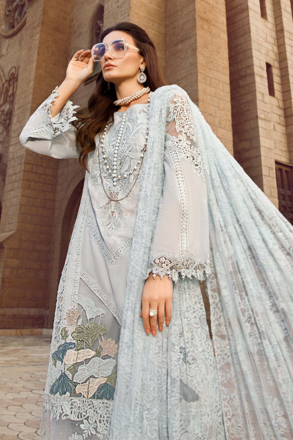  D-2307-A- Luxury Eid Lawn 2023 - Spring Summer 2023 - Shahana Collection UK