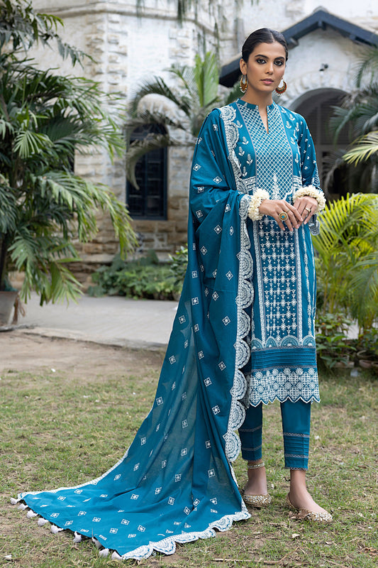 LED-0023 - Embroidered Lawn Collection 2023- Lakhany - Shahana Collection UK - Lakhanay in UK - Eid 2023