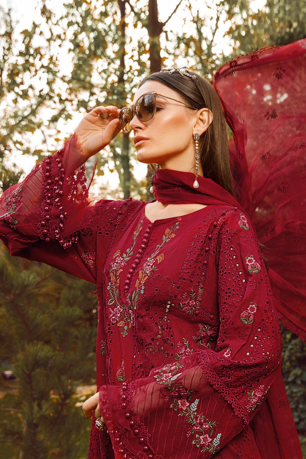 Maria.B Luxe Lawn - D-2309-A- Luxury Eid Lawn 2023 - Spring Summer 2023 - Shahana Collection UK