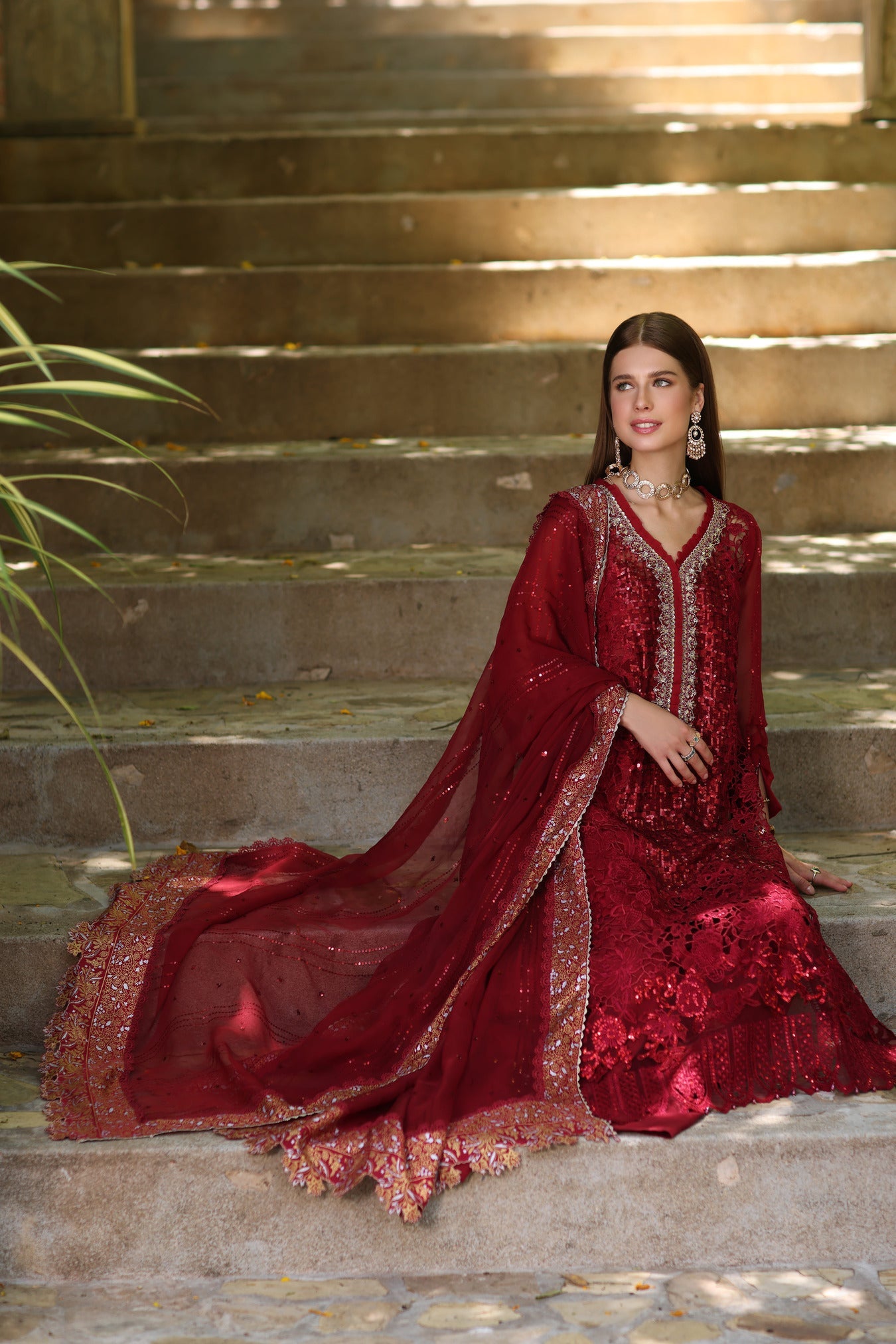 Buy Now, Sirena - Noor Chiffons 2023 - Saadia Asad - Wedding and Bridal Party Dresses - Shahana UK - Pakistani Bridal Dresses in UK