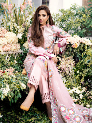  Bloom - Maryam Hussain Luxury Lawn 2023 - Shahana Collection UK
