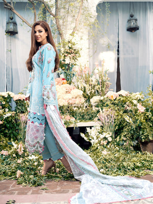 Crystal - Maryam Hussain Luxury Lawn 2023 - Shahana Collection UK