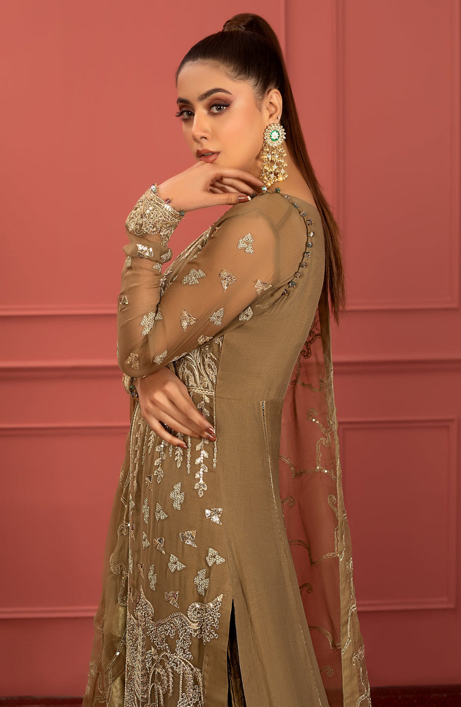 Ameera (FFG-0019) - Mohagney - Premium Chiffon Collection 2023 - Freesia - Shahana Collectio UK - Festive Eid Chiffon'23