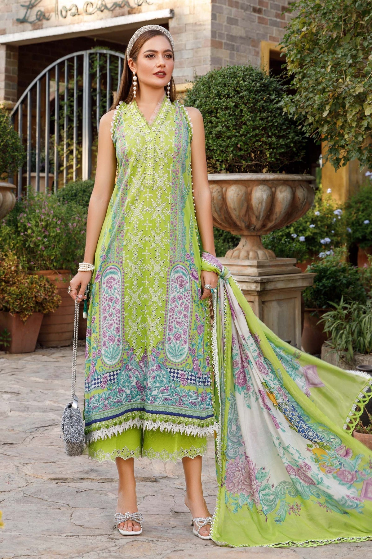 Maria. B - Mprints - Spring Summer 2023 - MP - 05 A - Summer Lawn Collection - Pakistani Lawn Brands - Shahana Collection Uk