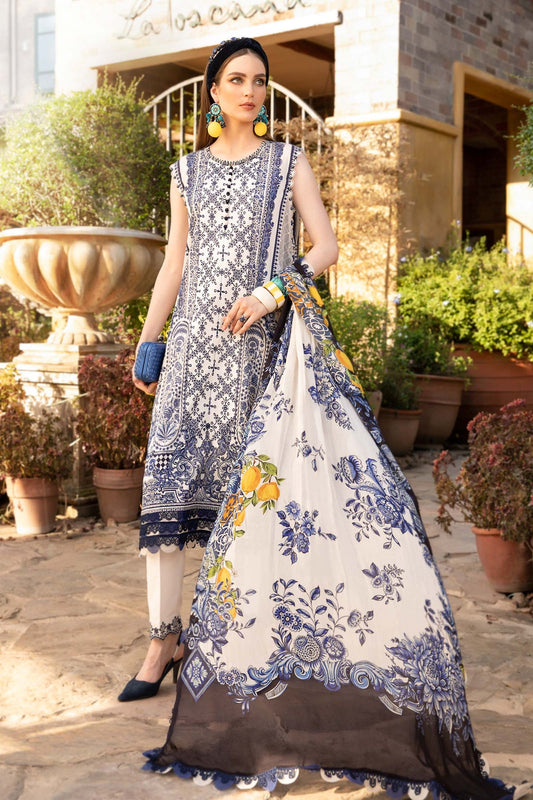Maria. B - Mprints - Spring Summer 2023 - MP - 05 B - Summer Lawn Collection - Pakistani Lawn Brands - Shahana Collection Uk