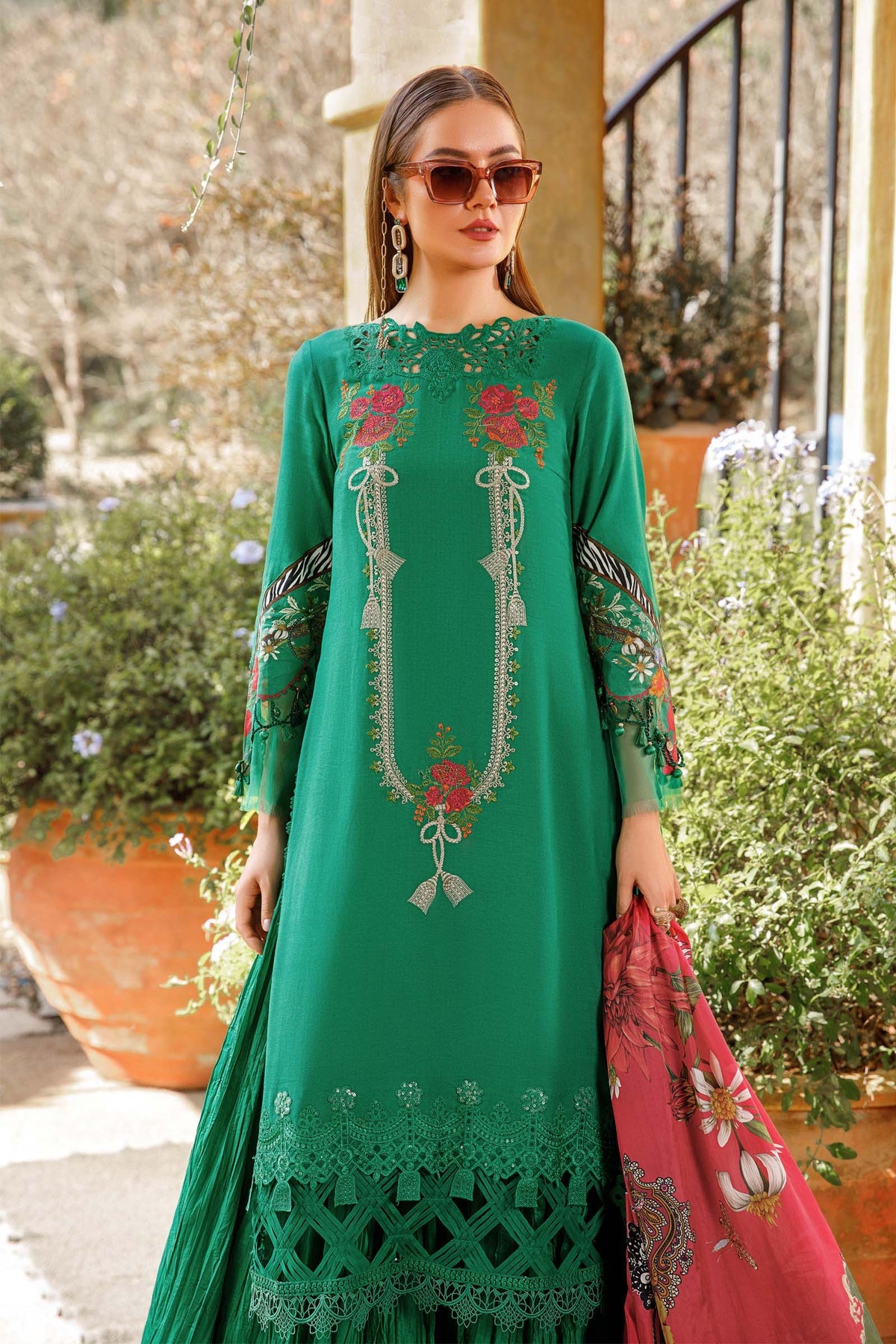 Maria. B - Mprints - Spring Summer 2023 - MP - 07 A - Summer Lawn Collection - Pakistani Lawn Brands - Shahana Collection Uk