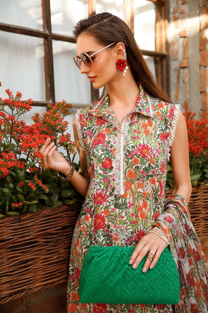 Maria. B - Mprints - Spring Summer 2023 - MP - 08 B - Summer Lawn Collection - Pakistani Lawn Brands - Shahana Collection Uk
