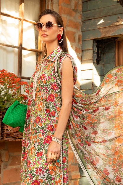 Maria. B - Mprints - Spring Summer 2023 - MP - 08 B - Summer Lawn Collection - Pakistani Lawn Brands - Shahana Collection Uk