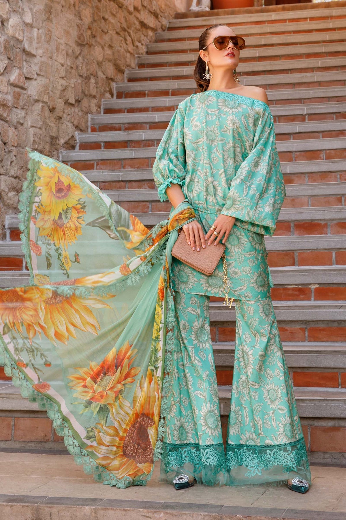  Maria. B - Mprints - Spring Summer 2023 - MP - 09 A - Summer Lawn Collection - Pakistani Lawn Brands - Shahana Collection Uk