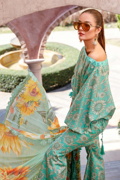  Maria. B - Mprints - Spring Summer 2023 - MP - 09 A - Summer Lawn Collection - Pakistani Lawn Brands - Shahana Collection Uk