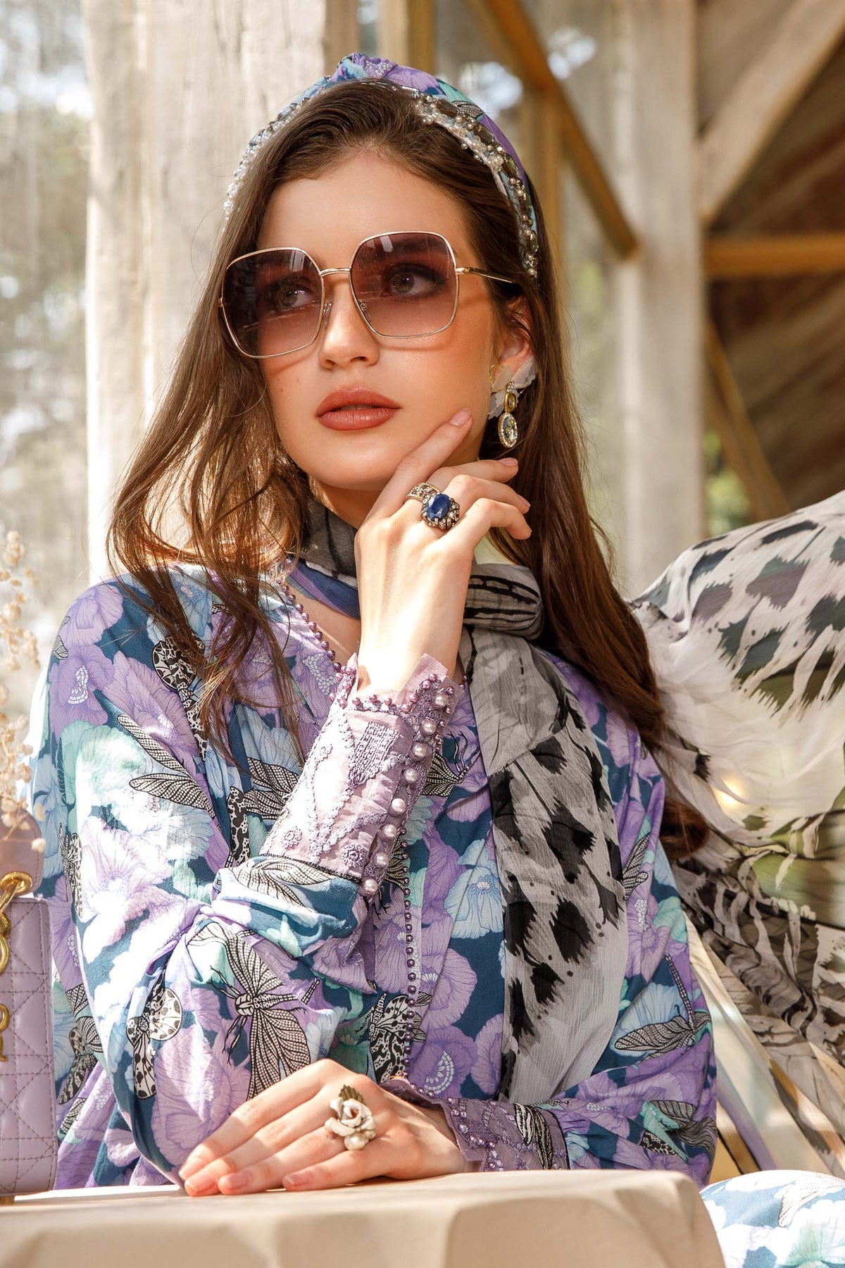 Maria. B - Mprints - Spring Summer 2023 - MP - 10 B - Summer Lawn Collection - Pakistani Lawn Brands - Shahana Collection Uk