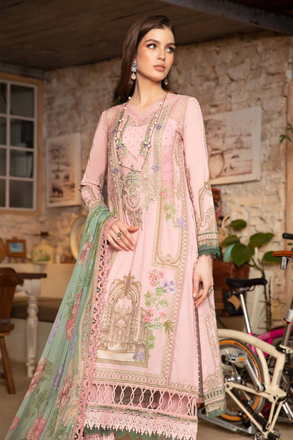 Maria. B - Mprints - Spring Summer 2023 - MPT - 13 A - Summer Lawn Collection - Pakistani Lawn Brands - Shahana Collection Uk