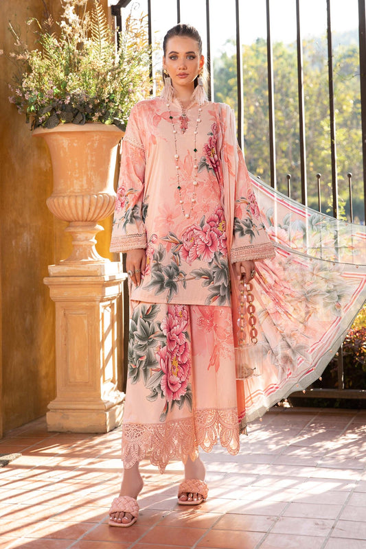 Maria. B - Mprints - Spring Summer 2023 - MPT - 14 B - Summer Lawn Collection - Pakistani Lawn Brands - Shahana Collection Uk