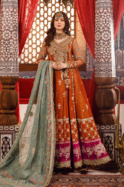 Burnt Orange, Fuchsia Pink (BD-2506) Mbroidered Wedding