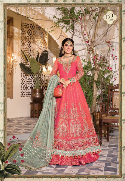 Maria.B - Mbroidered Hertiage Edition'22- Salmon Pink and Feroza D#02 - Maria.B - Mbroidered Hertiage Edition'22- Salmon Pink and Feroza D#02 - Shahana Collection