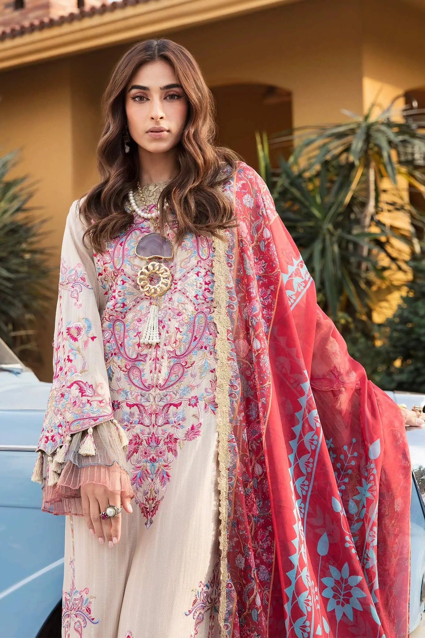 Divine Light - "The Grand Celebration" - Luxury Lawn'23 - Nilofer Shahid - Shahana Collection UK