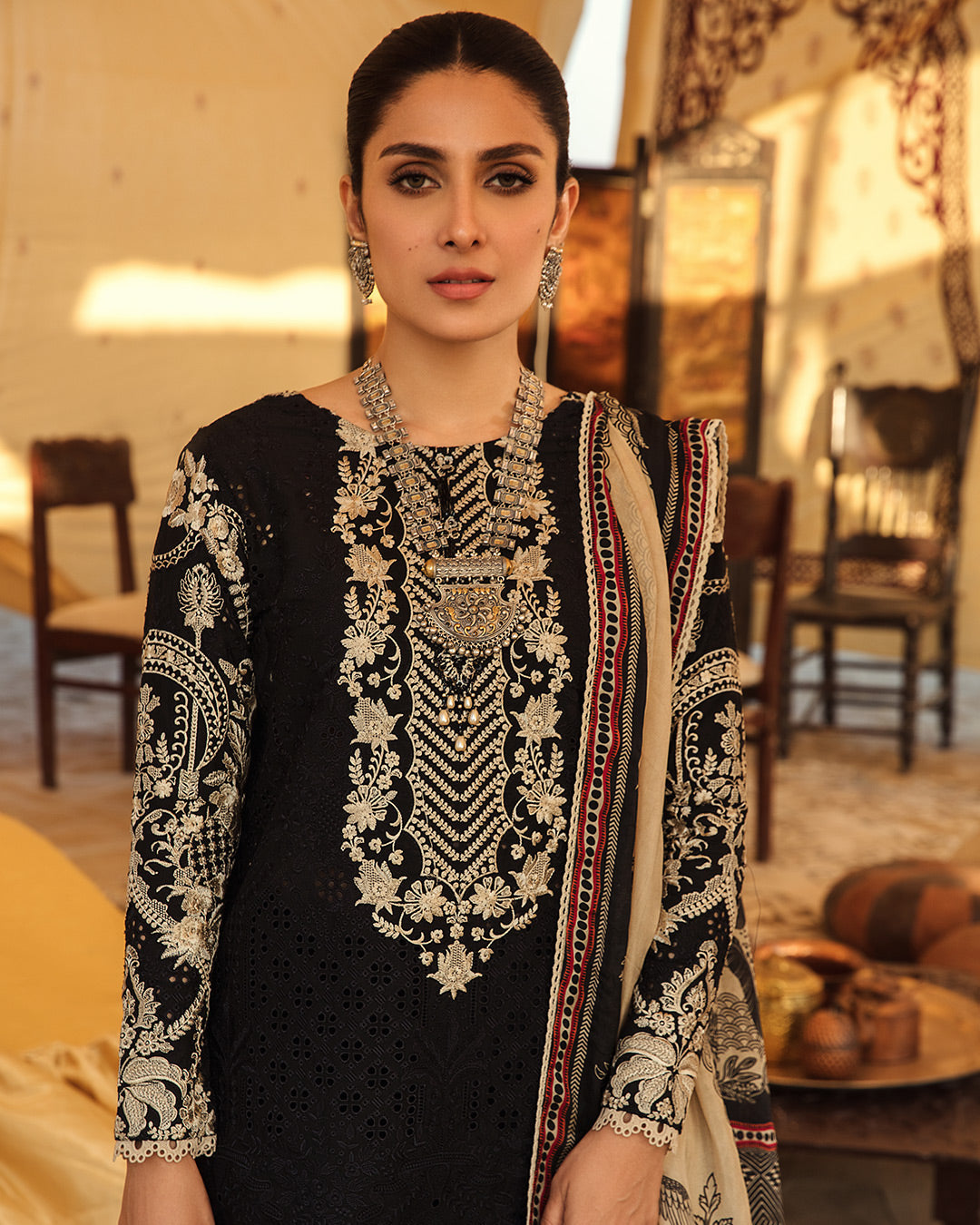 Leelah - Lyle - Luxury Lawn'23 - Faiza Saqlain - Shahana Collection UK