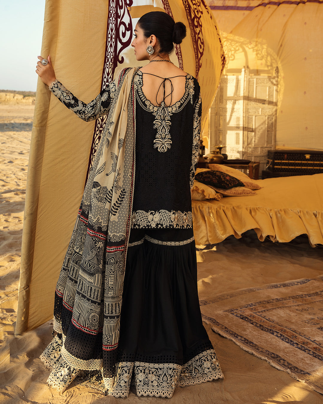 Leelah - Lyle - Luxury Lawn'23 - Faiza Saqlain - Shahana Collection UK