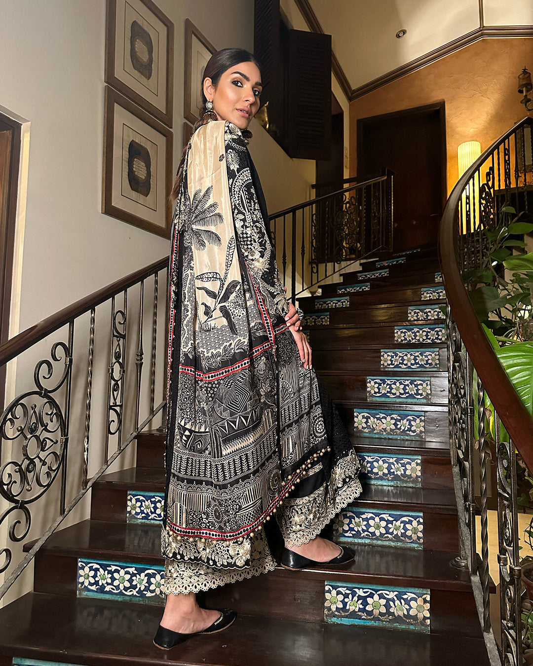 Leelah - Lyle - Luxury Lawn'23 - Faiza Saqlain - Shahana Collection UK