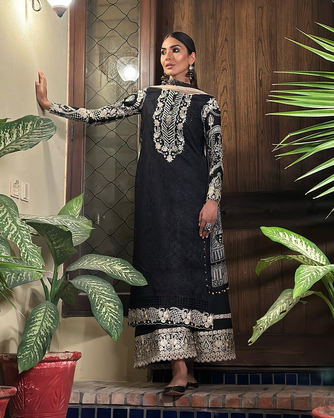 Leelah - Lyle - Luxury Lawn'23 - Faiza Saqlain - Shahana Collection UK