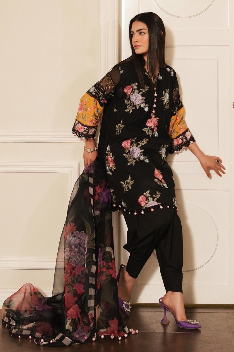 KU M231-010A-CH - Sana Safinaz - Muzlin Vol 1 - Spring Summer - Shahana Collection Uk 