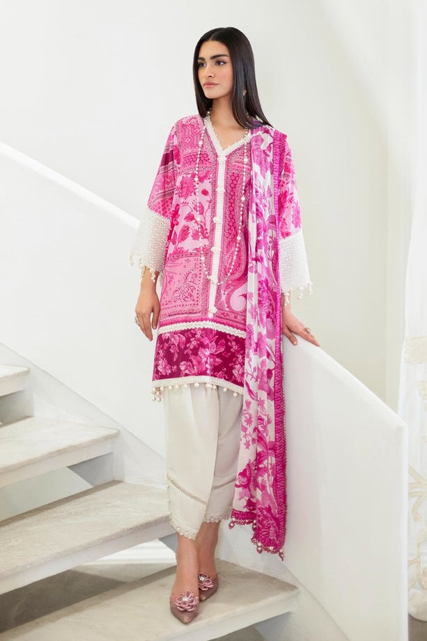 KU M231-011A-CH - Sana Safinaz - Muzlin Vol 1 - Spring Summer - Shahana Collection Uk 