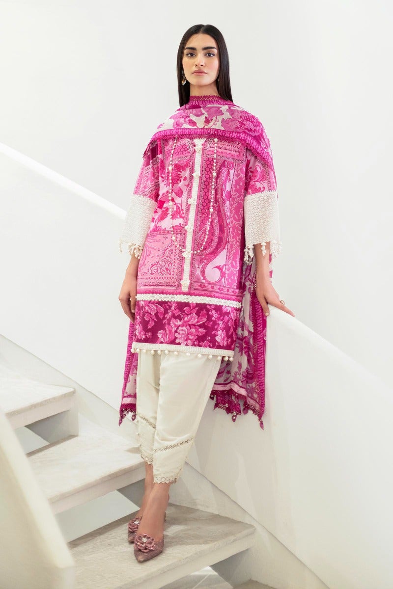 KU M231-011A-CH - Sana Safinaz - Muzlin Vol 1 - Spring Summer - Shahana Collection Uk 