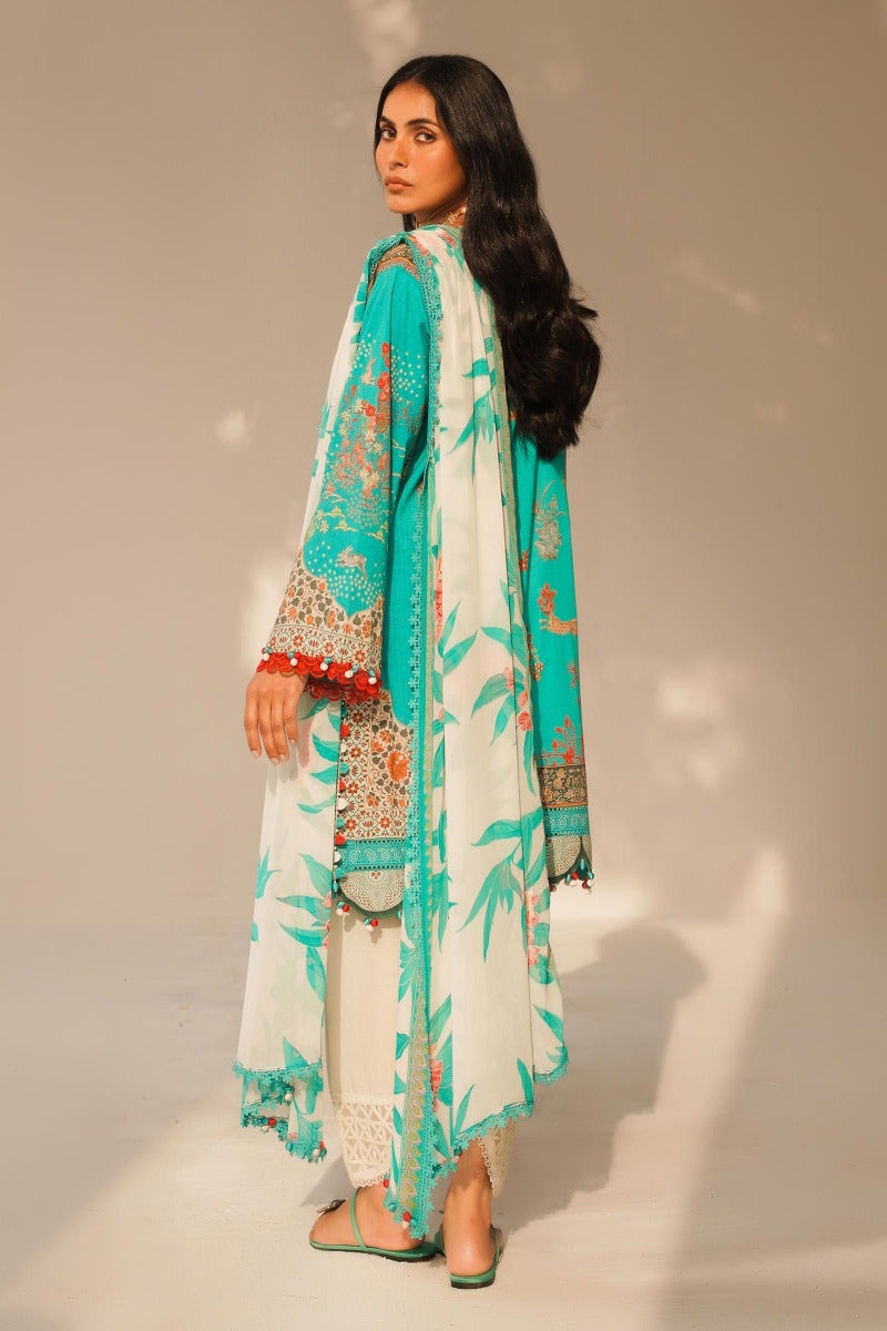 KU M231-012B-CH - Sana Safinaz - Muzlin Vol 1 - Spring Summer - Shahana Collection Uk 