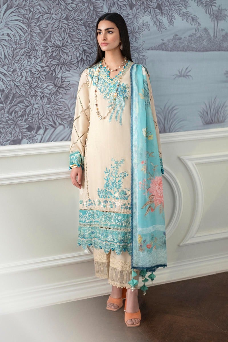 KU M231-016A-CH - Sana Safinaz - Muzlin Vol 1 - Spring Summer - Shahana Collection Uk 