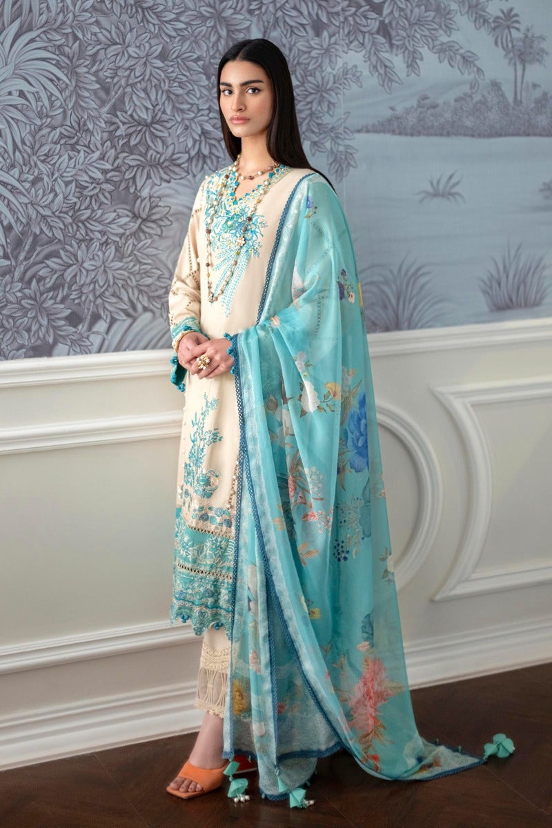 KU M231-016A-CH - Sana Safinaz - Muzlin Vol 1 - Spring Summer - Shahana Collection Uk 