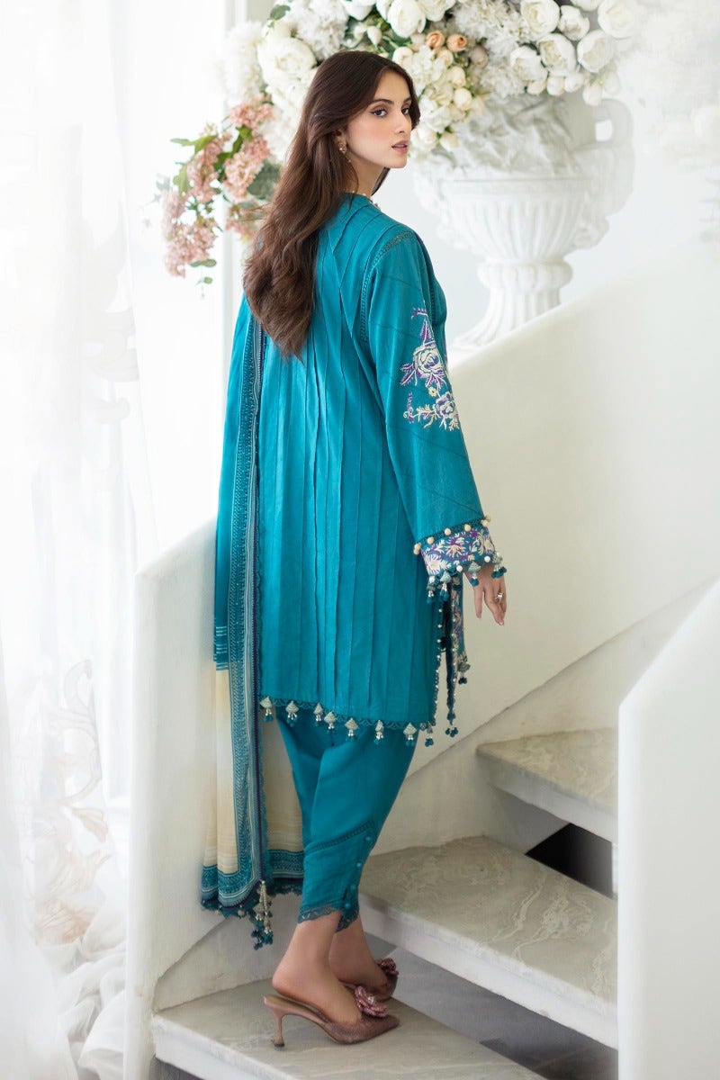 KU M231-019B-CH - Sana Safinaz - Muzlin Vol 1 - Spring Summer - Shahana Collection Uk 