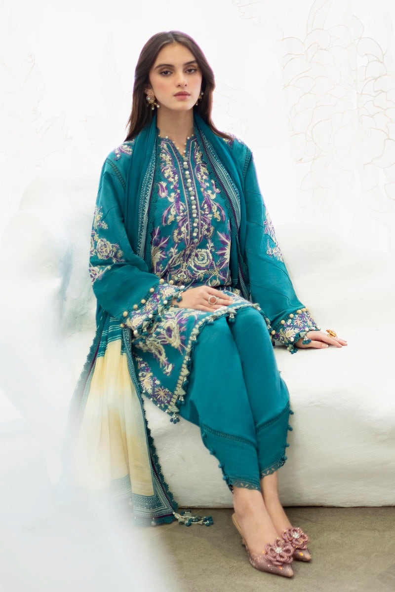 KU M231-019B-CH - Sana Safinaz - Muzlin Vol 1 - Spring Summer - Shahana Collection Uk 