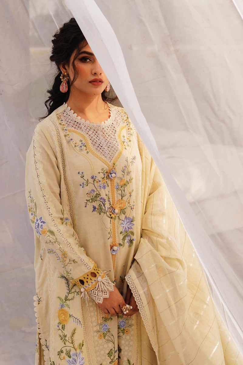 KU M231-021B-CH - Sana Safinaz - Muzlin Vol 1 - Spring Summer - Shahana Collection Uk 