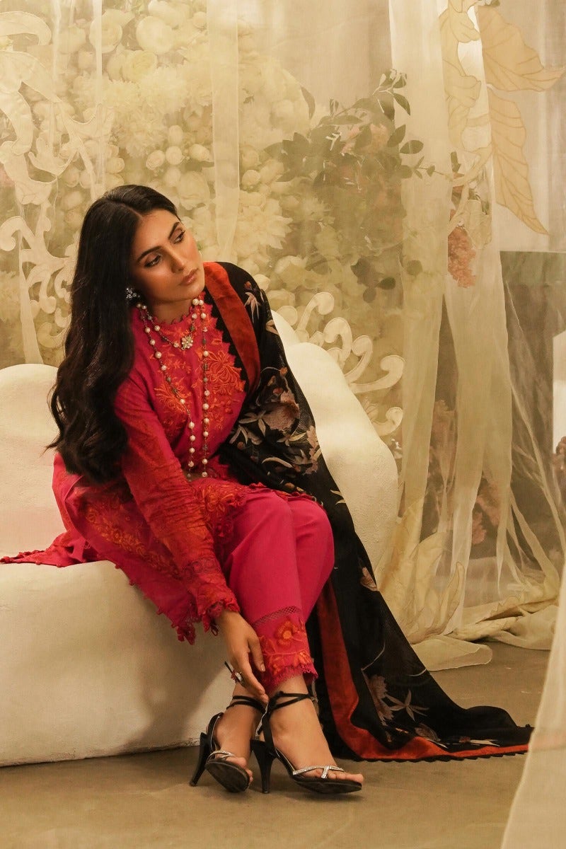  KU M231-023B-CH - Sana Safinaz - Muzlin Vol 1 - Spring Summer - Shahana Collection Uk