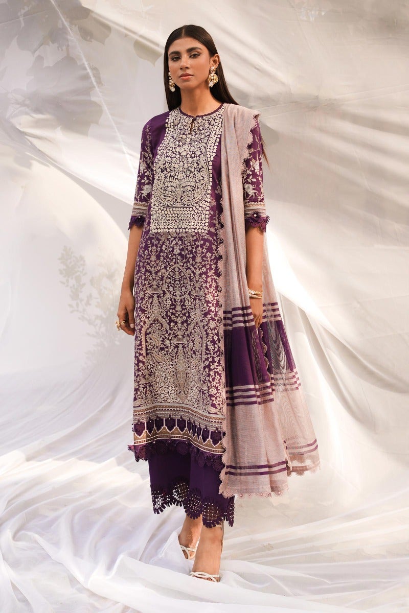 KU M231-026A-CH - Sana Safinaz - Muzlin Vol 1 - Spring Summer - Shahana Collection Uk 