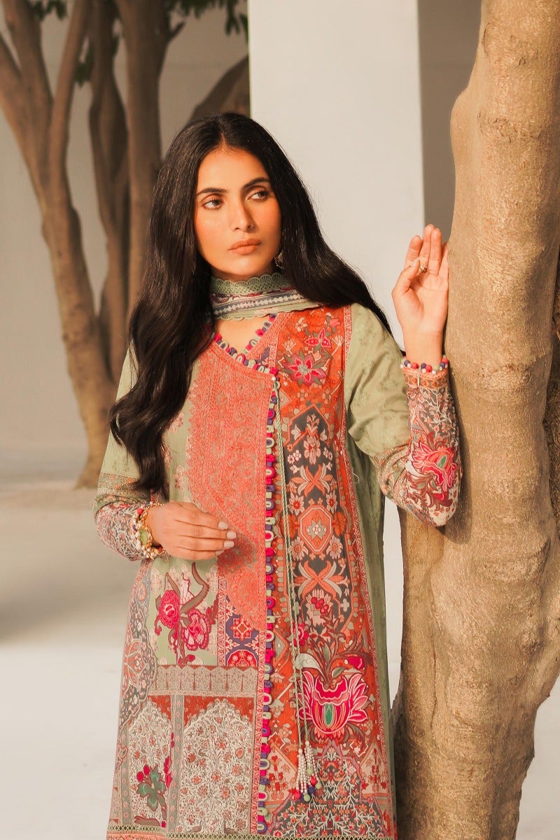 KU M231-027B-CH - Sana Safinaz - Muzlin Vol 1 - Spring Summer - Shahana Collection Uk 