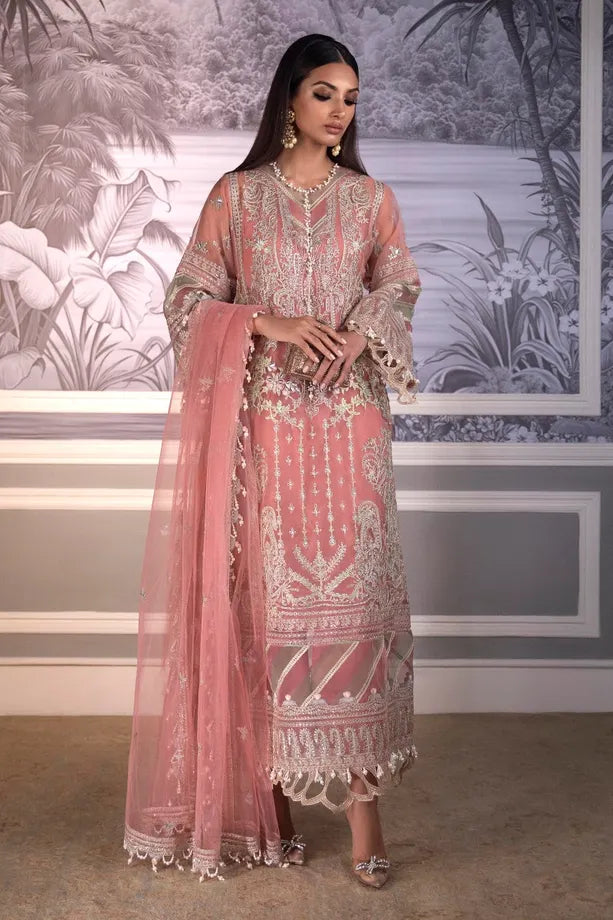 Sana Safinaz- Nura Festive Collection 2022- Vol II- D#6 Coral Dream - Sana Safinaz- Nura Festive Collection 2022- Vol II- D#6 Coral Dream - Shahana Collection