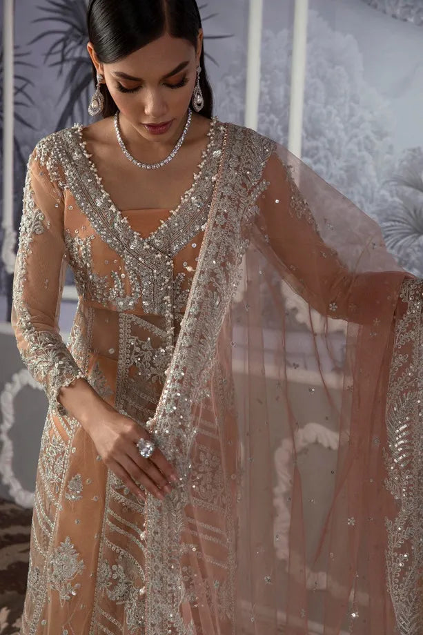 Sana Safinaz- Nura Festive Collection 2022- Vol II- D#2 Peach - Sana Safinaz- Nura Festive Collection 2022- Vol II- D#2 Peach - Shahana Collection